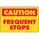 Caution Frequent Stops Truck Decal