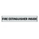 Fire Extinguisher Inside Black Text Decal