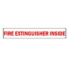 Fire Extinguisher Inside Red Text Decal