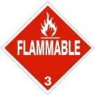 D.O.T. Flammable Class 3 Truck Placard