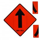 W4-1L/R Merge Combo Roll-Up Sign