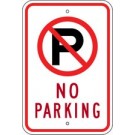 No Parking Symbol Sign