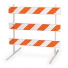 Type III Barricade EG - 60" (Wood & Metal)