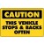 Caution This Vehicle Stops & Backs Often Truck Decal